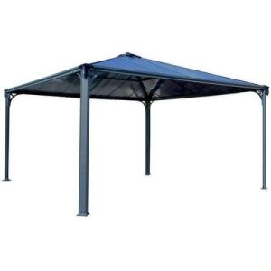 גזיבו לגינה דגם Palermo בגודל 429X429 ס''מ מבית Palram - צבע אפור כהה