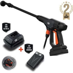 אקדח שטיפה בלחץ טייפון 25 בר 250W + סוללה ומטען מבית GTI - שנתיים אחריות יבואן